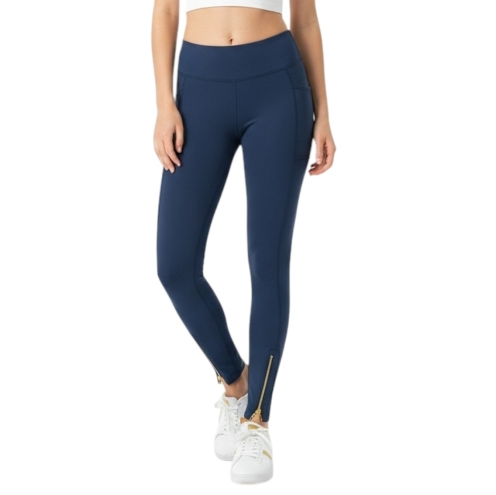 Lululemon Lab Wunder Under Pant Gold Zipper Womens 8 Luon Rare